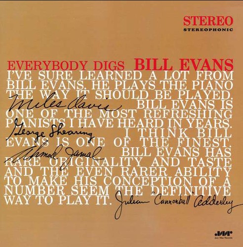Bill Evans - Everybody Digs Bill Evans LP (180g, Limited Edition)
