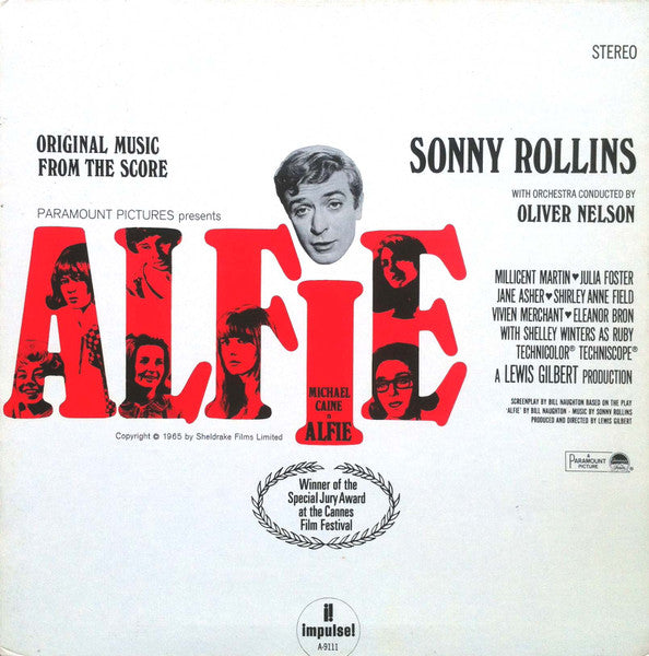 Sonny Rollins With Orchestra Conducted By Oliver Nelson - Original Music From The Score "Alfie" (LP) (Near Mint (NM or M-))(Used Vinyl)