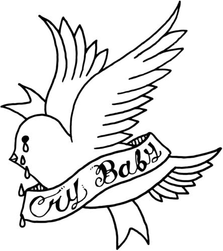 Lil Peep - Crybaby CASSETTE (Black & White Colored Cassette)