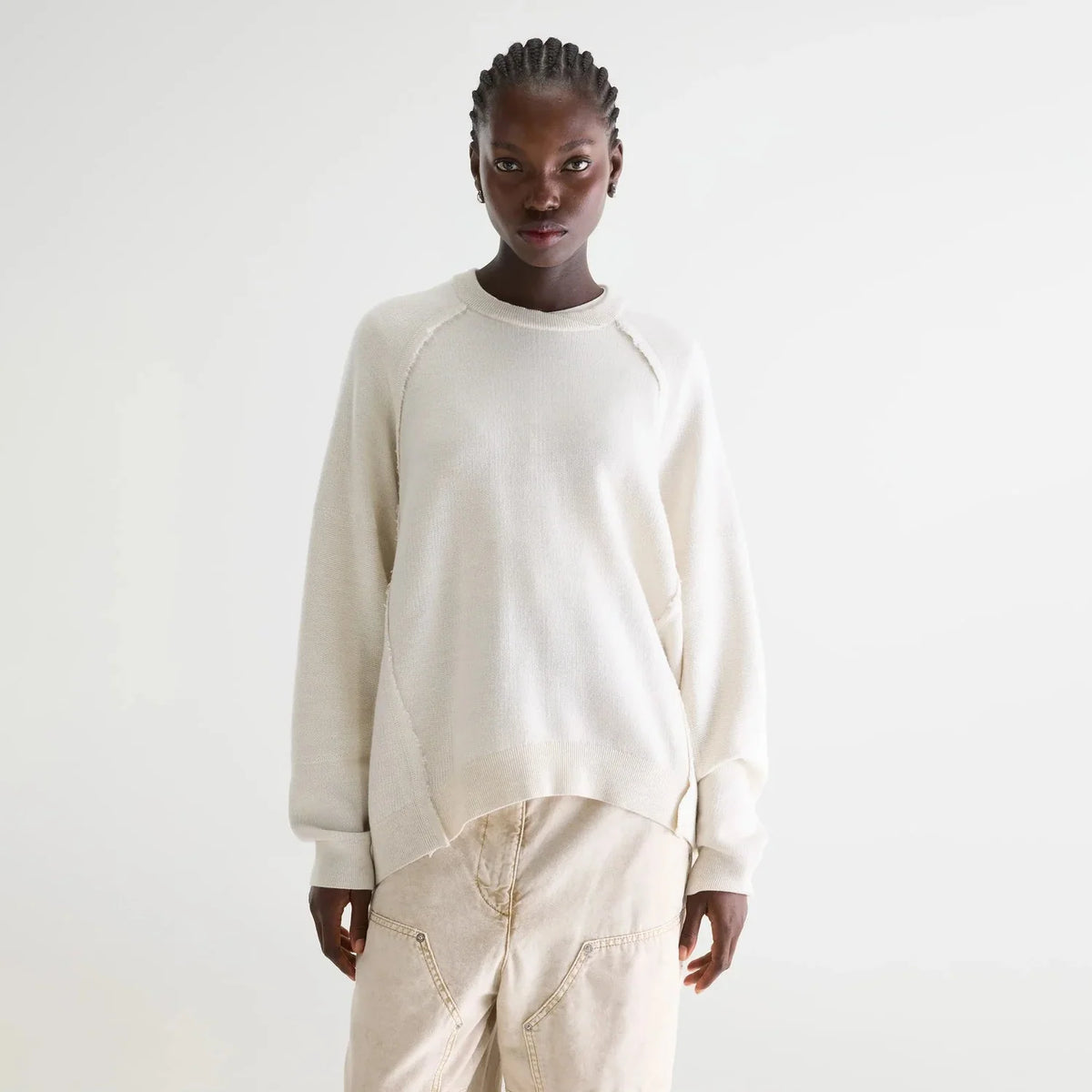 Deno Crewneck Sweater (Oyster)
