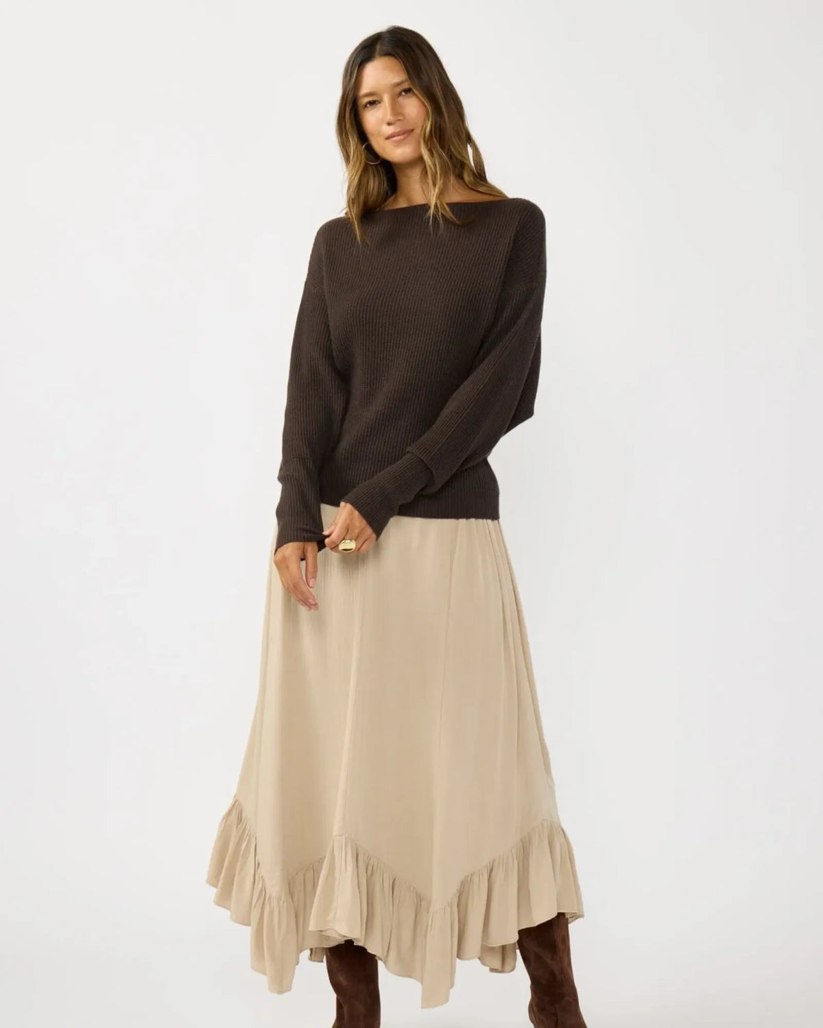 Snuggle Up Off Shoulder Sweater