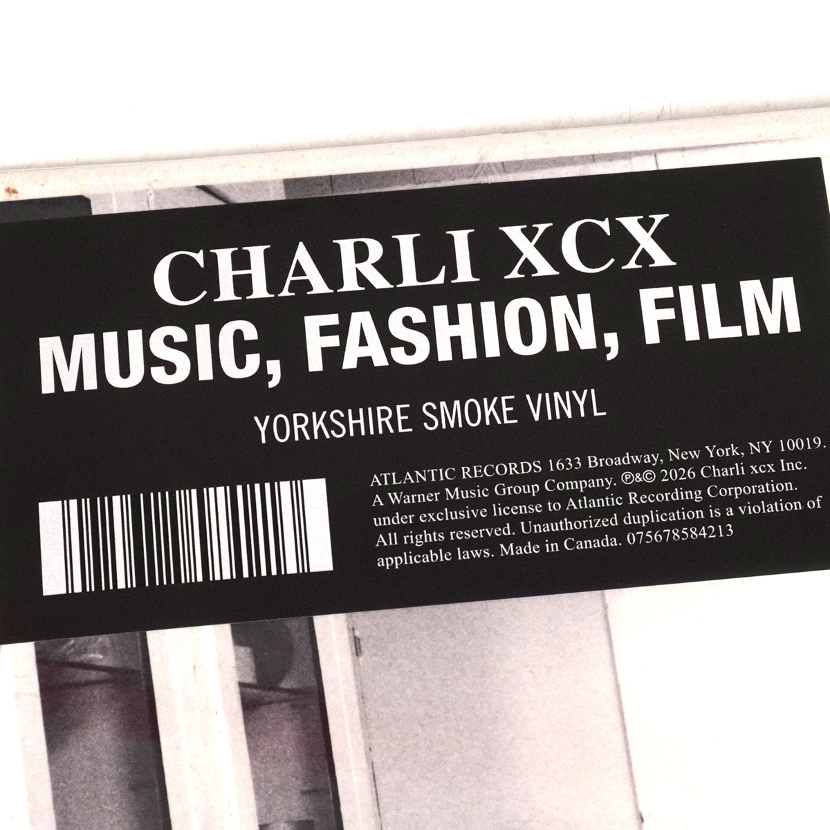 Charli XCX: Music, Fashion, Film (Indie Exclusive Smoke Colored Vinyl) {Vinyl LP}