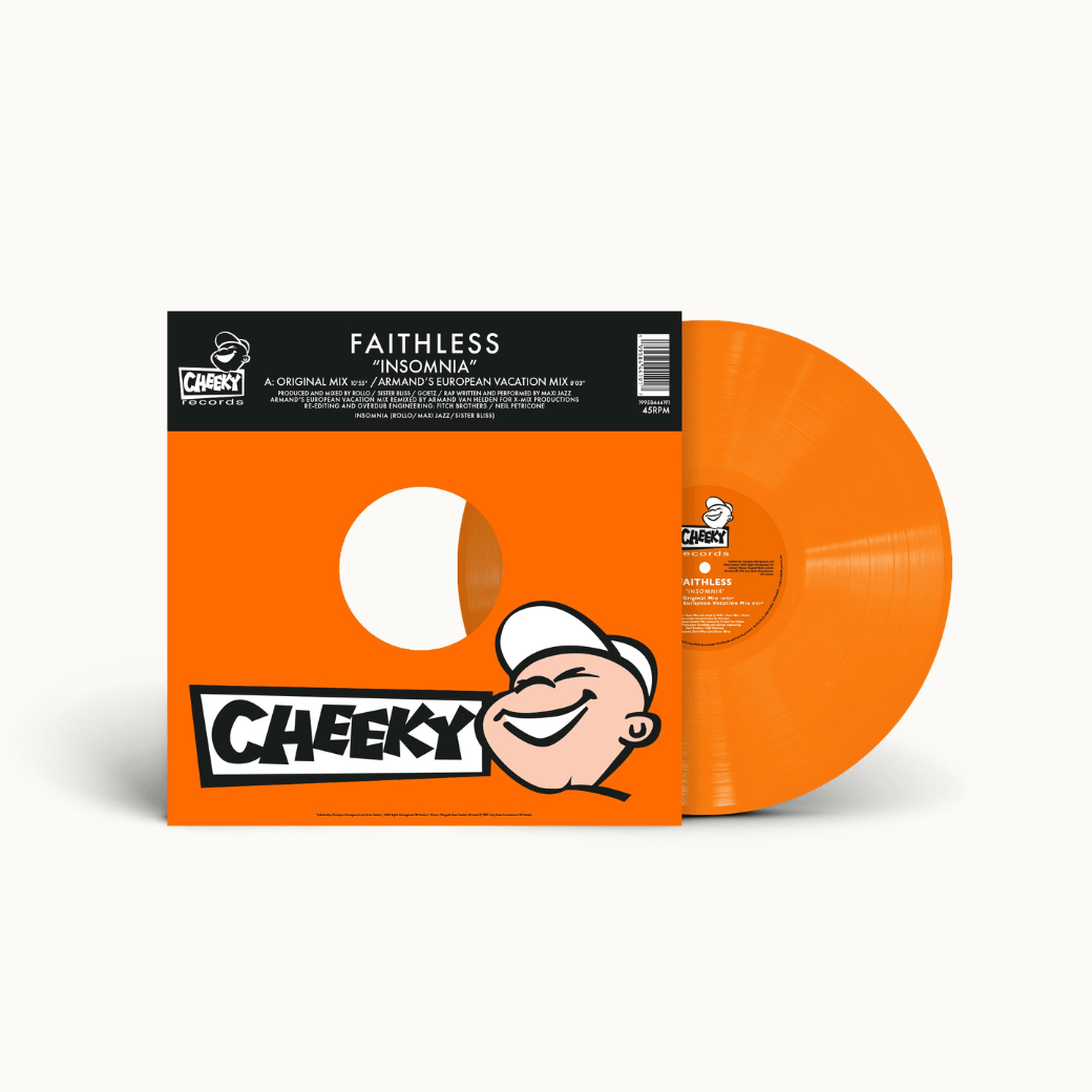 Faithless - Insomnia (30th Anniversary) - Orange 12" Vinyl Single Record