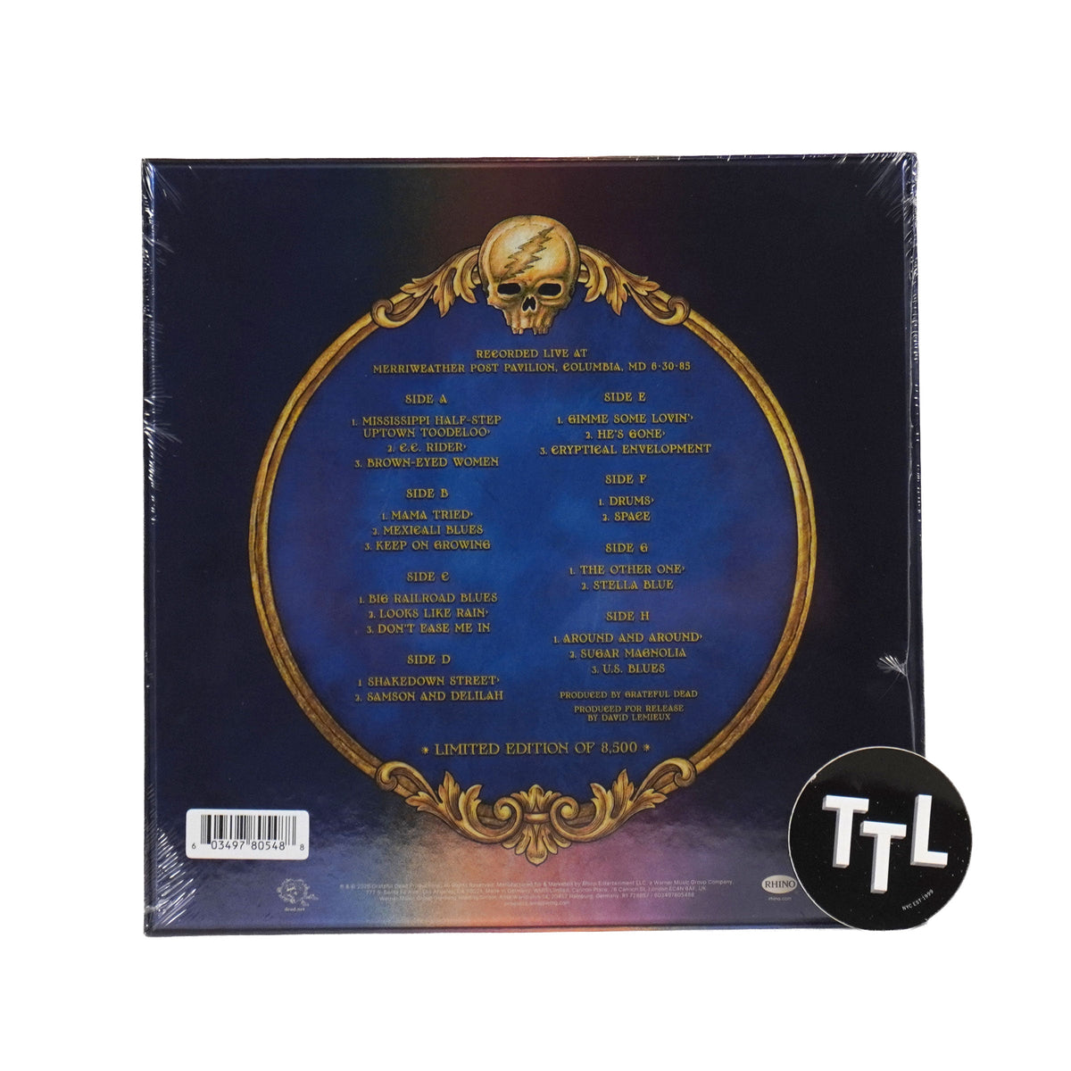 Grateful Dead: Merriweather 6/30/85 Live Vinyl 4LP Boxset