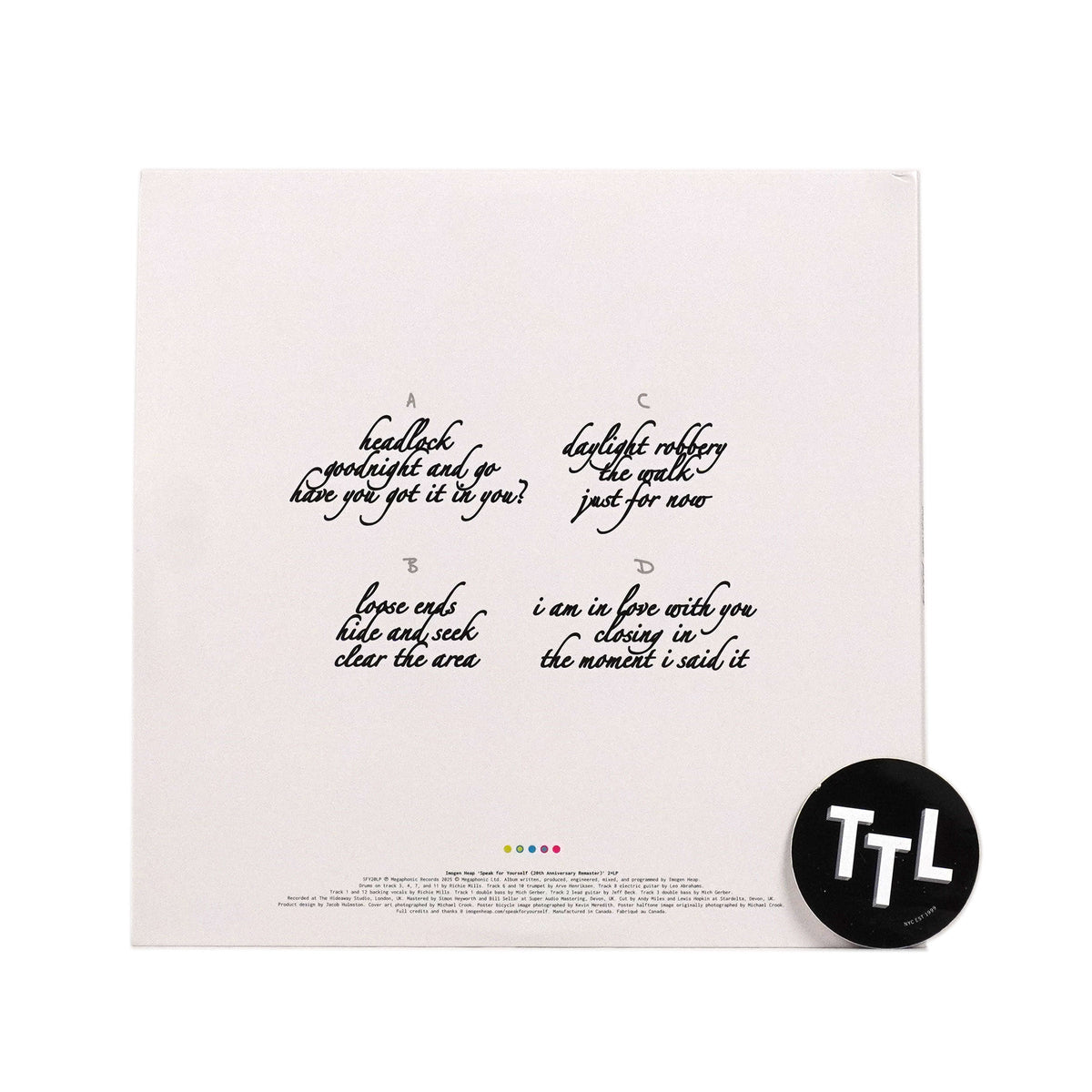 Imogen Heap: Speak For Yourself (180g) Vinyl 2LP