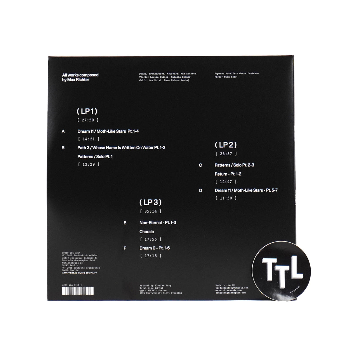 Max Richter: Sleep Circle Vinyl 3LP
