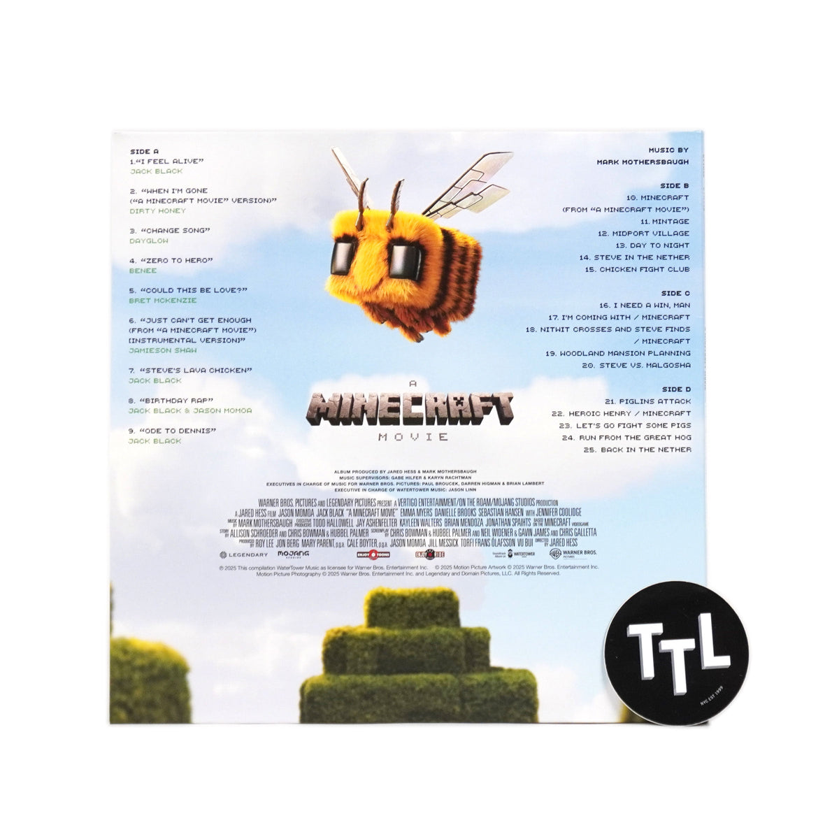 Minecraft: A Minecraft Movie Soundtrack (Colored Vinyl) Vinyl 2LP