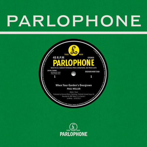 Paul Weller - When Your Garden's Overgrown / Boy About Town (Live At The BBC) - RSD 2026 7" Vinyl Record