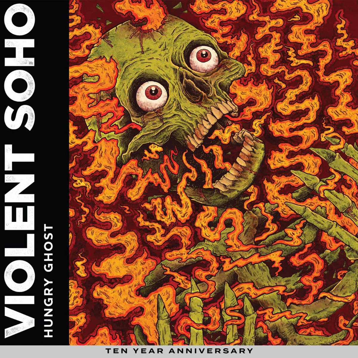 Violent Soho – Hungry Ghost - 10th Anniversary Translucent Yellow with Orange and Red Splatter 【Vinyl LP 】