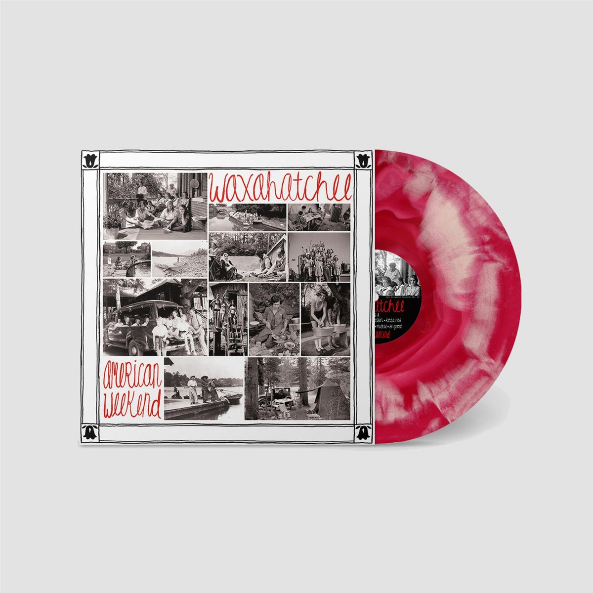 Waxahatche - American Weekend - Red & White Swirl 【Vinyl LP 】