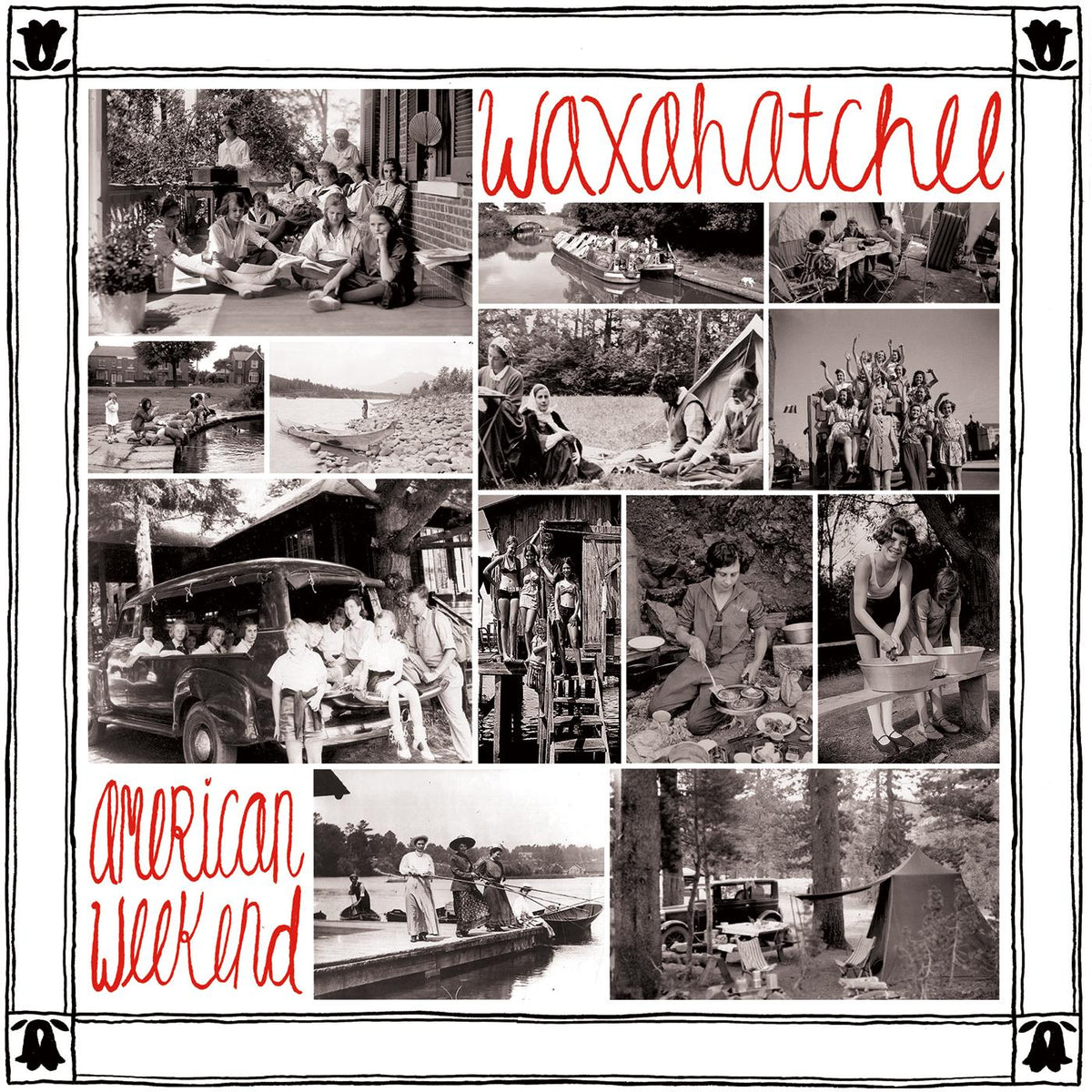 Waxahatche - American Weekend - Red & White Swirl 【Vinyl LP 】