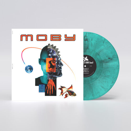 Moby - Moby LP Black & White Marble on Blue Colored Vinyl, 140 Gram Vinyl)
