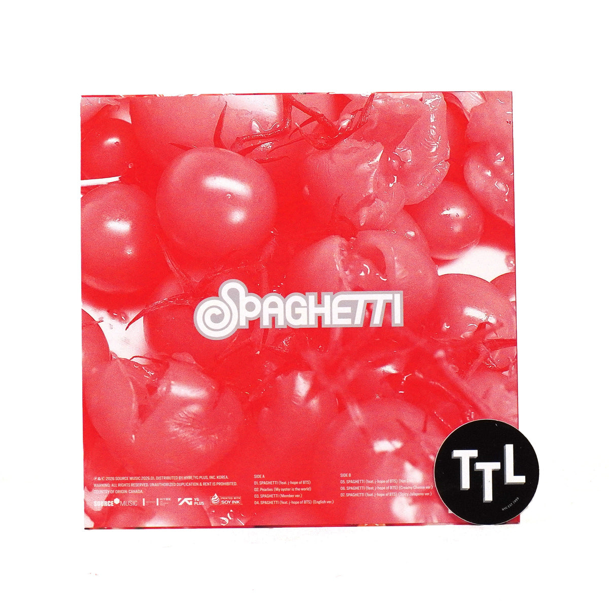 LE SSERAFIM: SPAGHETTI (Indie Exclusive Red Colored Vinyl) Vinyl 12"