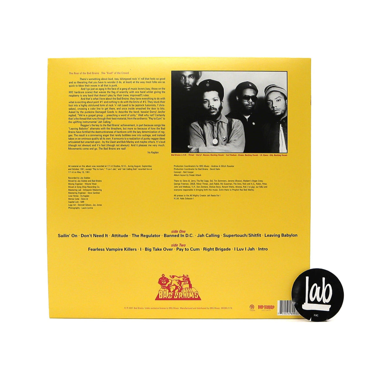Bad Brains: Bad Brains (Indie Exclusive Red Colored Vinyl) {Vinyl LP}