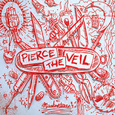 Pierce the Veil - Misadventures LP (Parental Advisory Explicit Lyrics, Limited Edition, Black & White Colored Vinyl)