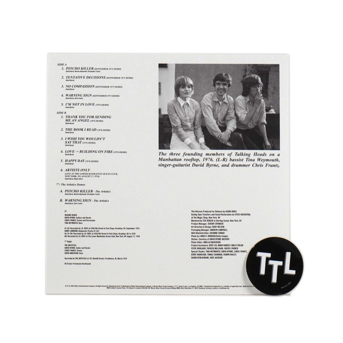 Talking Heads: Tentative Decisions - Demos & Live {Vinyl LP}+7"
