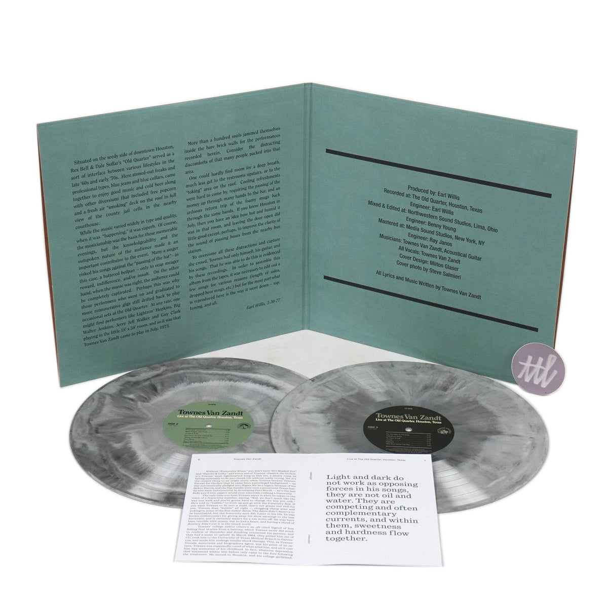 Townes Van Zandt: Live At The Old Quarter (Galaxy Colored Vinyl) Vinyl 2LP